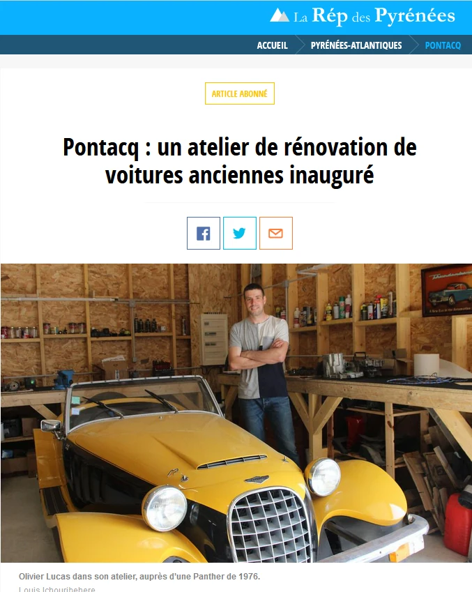 Article de presse locale sur l'Atelier des Belles Endormies